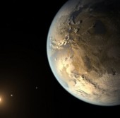 Экзопланета Kepler-186f в представлении художника